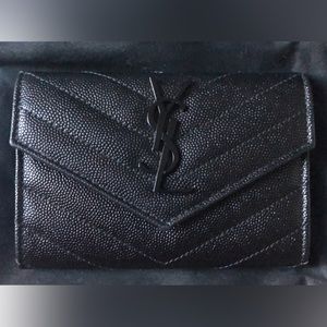 *SOLD* Ysl black envelope wallet